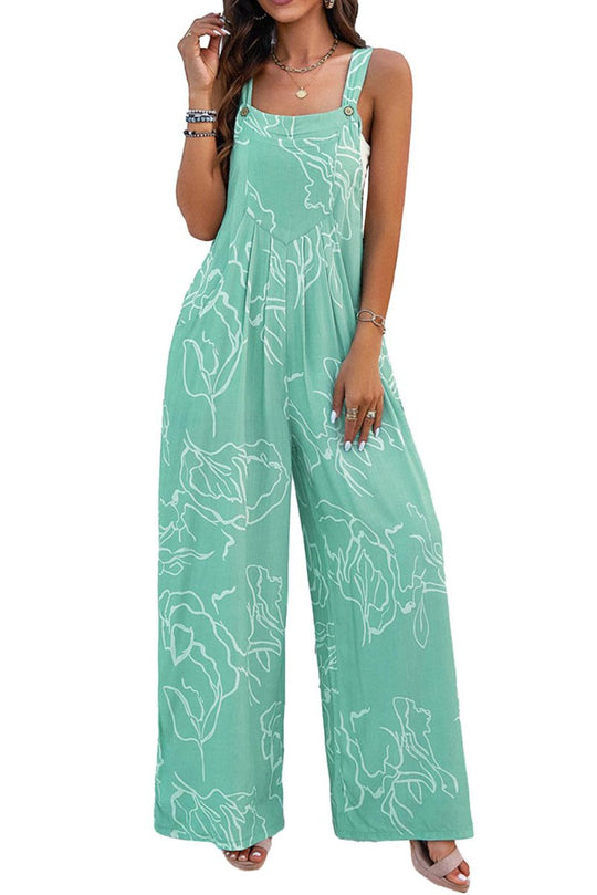 Jade Wide Leg Overalls - Klazzi Fashion Boutique