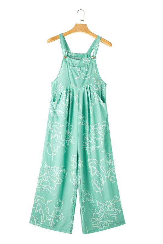 Jade Wide Leg Overalls - Klazzi Fashion Boutique