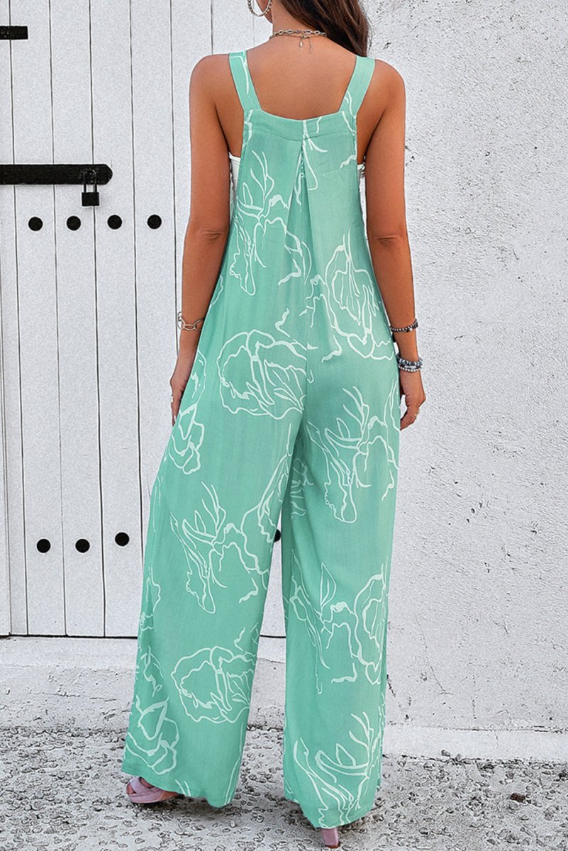 Jade Wide Leg Overalls - Klazzi Fashion Boutique