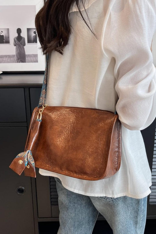 Jasmine Adored Leather Shoulder Bag - Klazzi Fashion Boutique