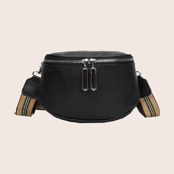 Jen Leather Sling Crossbody Bag - Klazzi Fashion Boutique