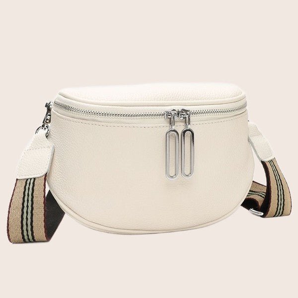 Jen Leather Sling Crossbody Bag - Klazzi Fashion Boutique