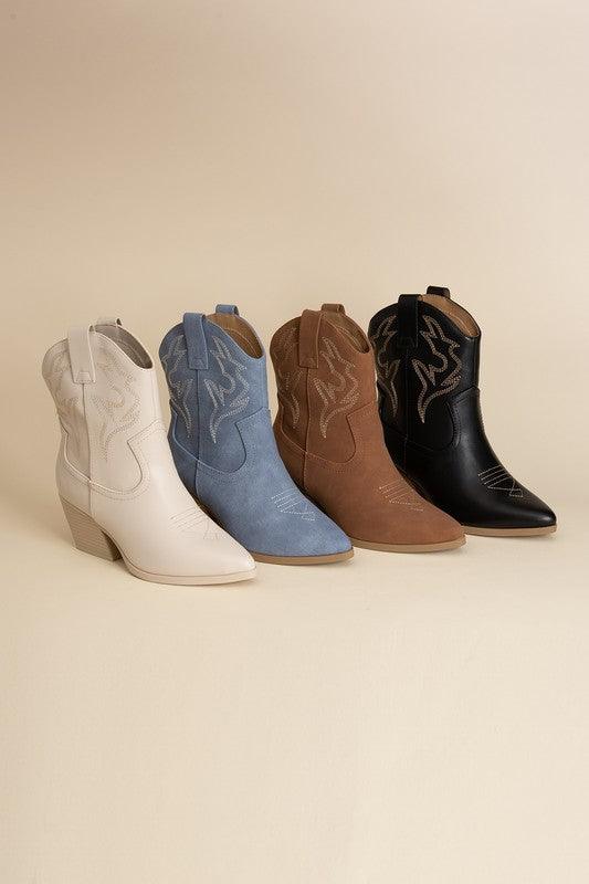 Jenna Chic Western Boots - Klazzi Fashion Boutique