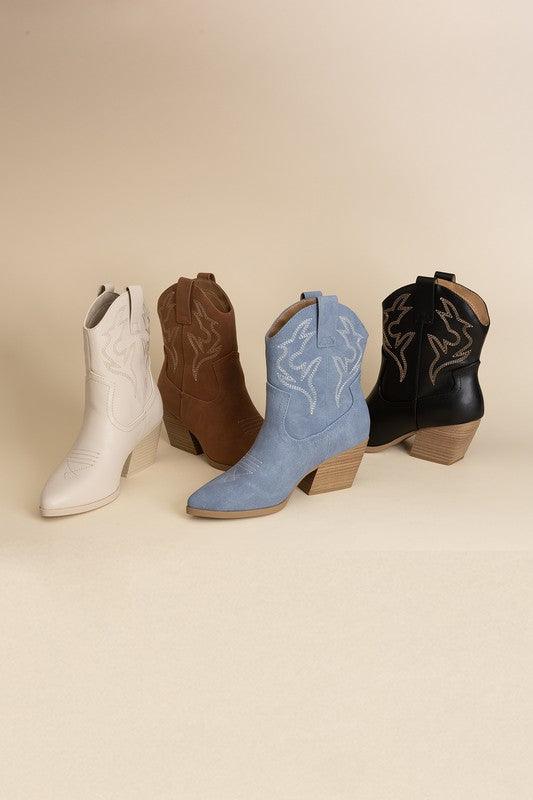 Jenna Chic Western Boots - Klazzi Fashion Boutique