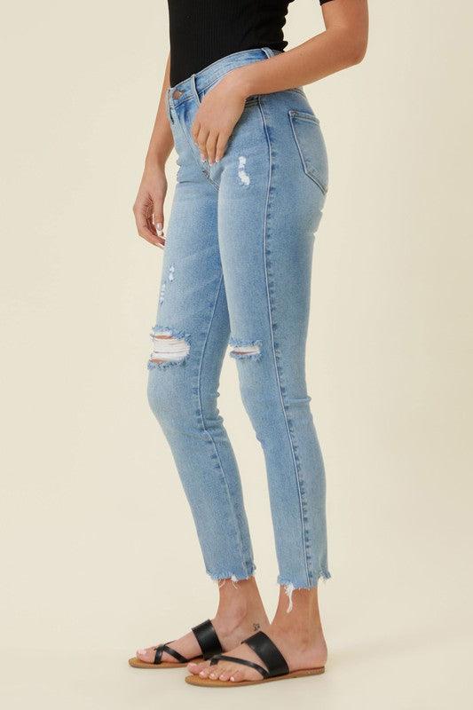 Kendall High Waisted Skinny - Klazzi Fashion Boutique