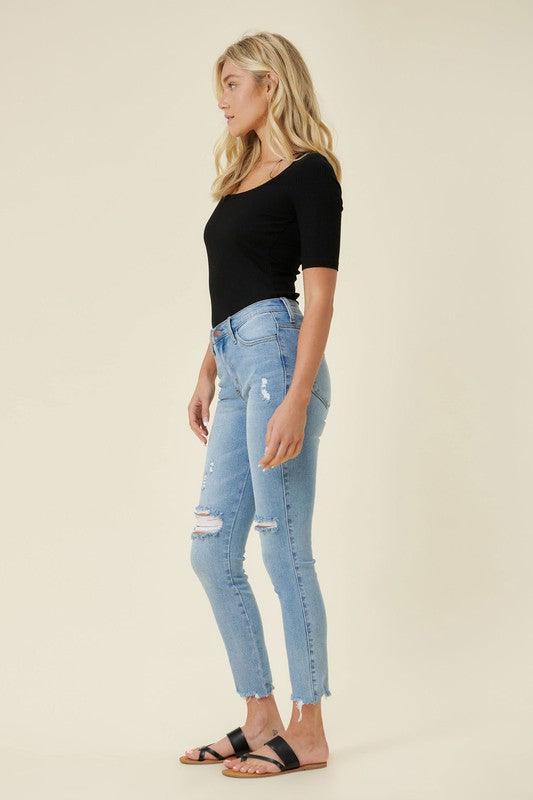 Kendall High Waisted Skinny - Klazzi Fashion Boutique