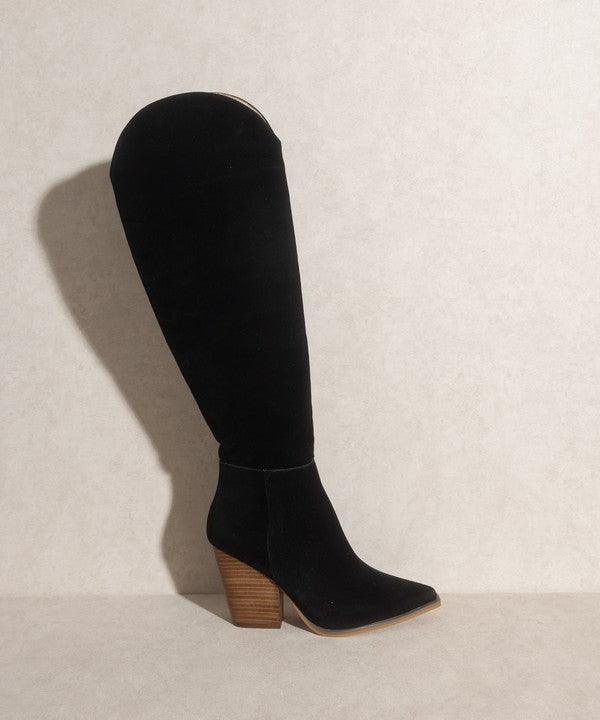 Kenndy High-Knee Western Boots - Klazzi Fashion Boutique