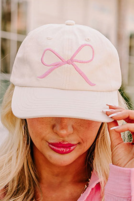 Klassy Girl Bow Embroidered Baseball Cap - Klazzi Fashion Boutique