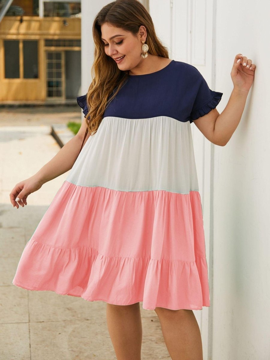 Layered Plus Size Summer Dress - Klazzi Fashion Boutique