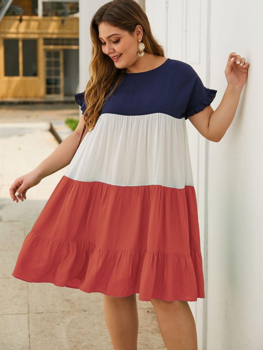 Layered Plus Size Summer Dress - Klazzi Fashion Boutique