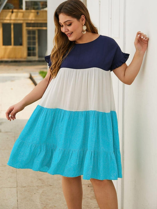 Layered Plus Size Summer Dress - Klazzi Fashion Boutique