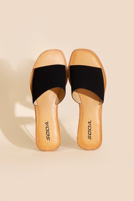 Lena Flat Slide Sandals - Klazzi Fashion Boutique