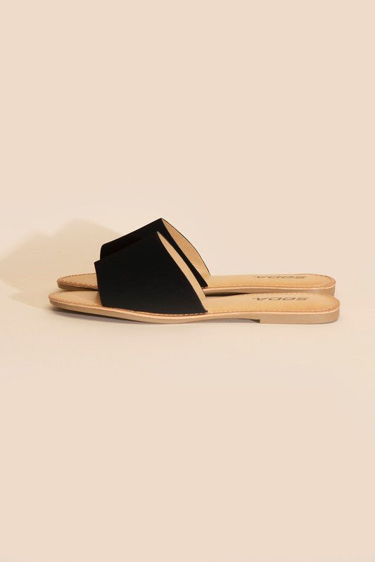 Lena Flat Slide Sandals - Klazzi Fashion Boutique