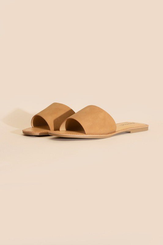 Lena Flat Slide Sandals - Klazzi Fashion Boutique