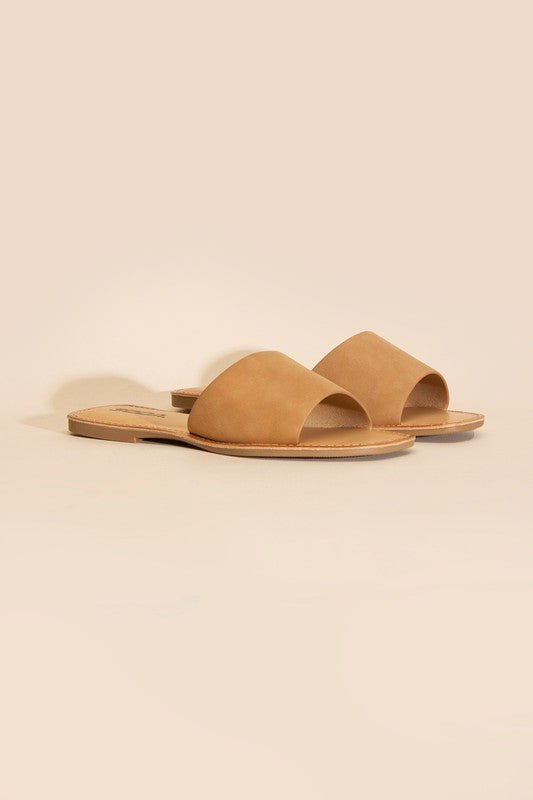 Lena Flat Slide Sandals - Klazzi Fashion Boutique