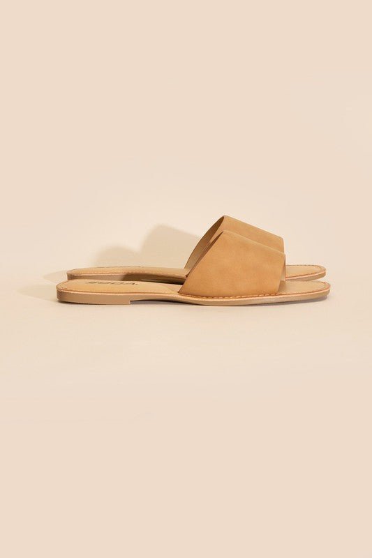 Lena Flat Slide Sandals - Klazzi Fashion Boutique