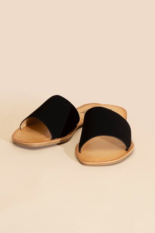 Lena Flat Slide Sandals - Klazzi Fashion Boutique