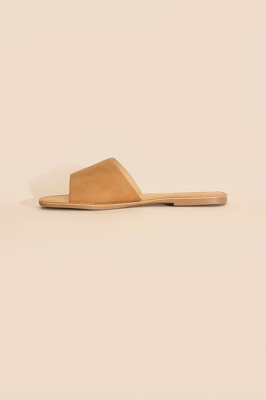 Lena Flat Slide Sandals - Klazzi Fashion Boutique