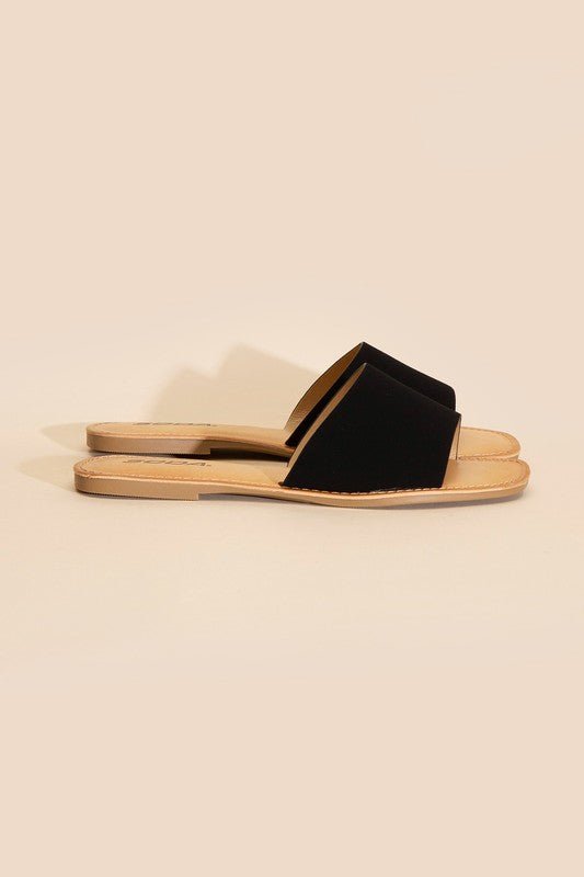 Lena Flat Slide Sandals - Klazzi Fashion Boutique