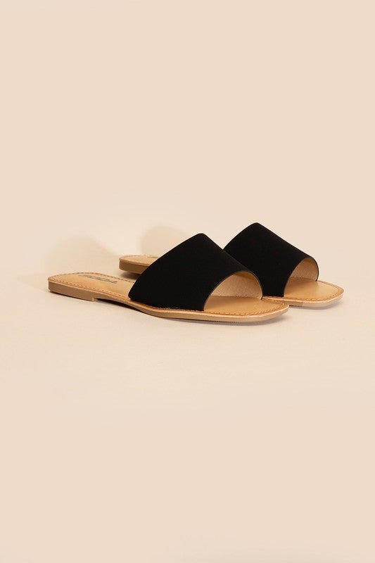 Lena Flat Slide Sandals - Klazzi Fashion Boutique