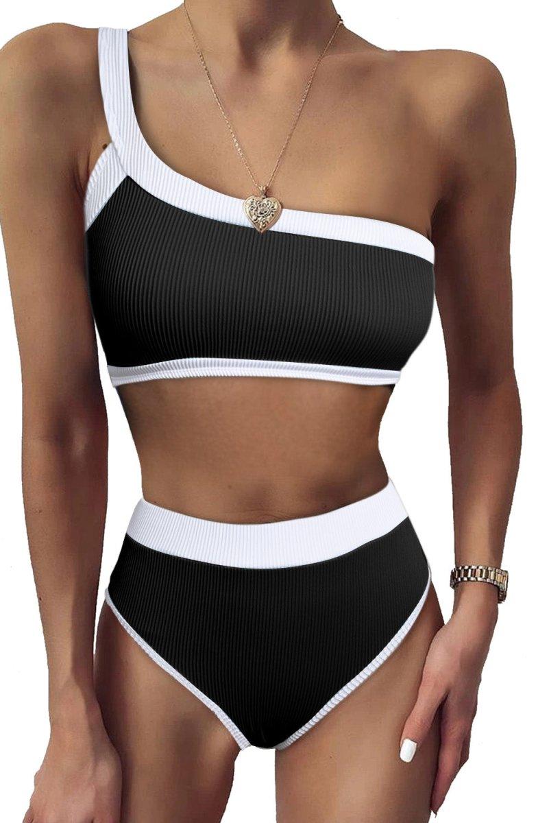 Lisa One Shoulder Bikini Set - Klazzi Fashion Boutique