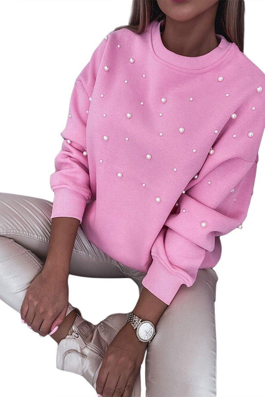 Lisa Pink Pearl Sweater - Klazzi Fashion Boutique