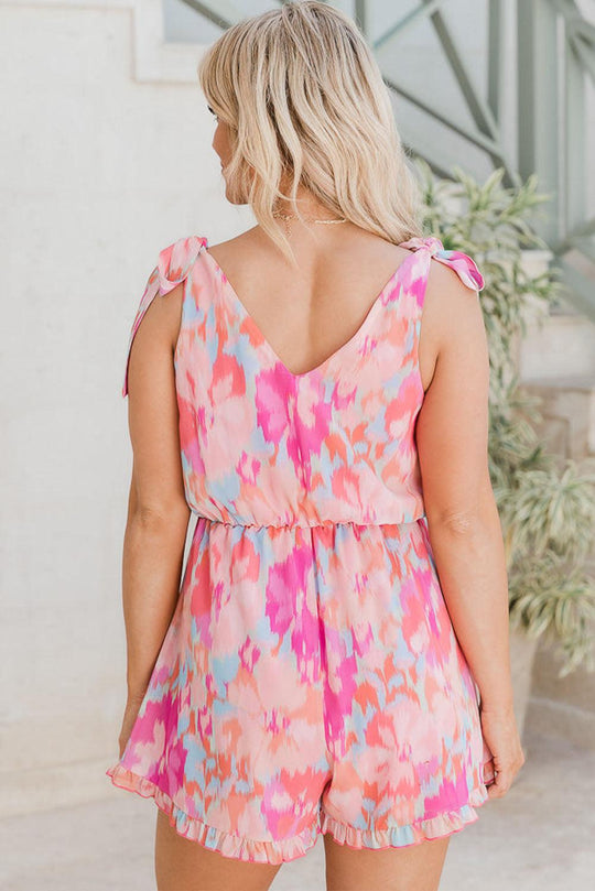 Lizzie Multicolor Abstract Romper