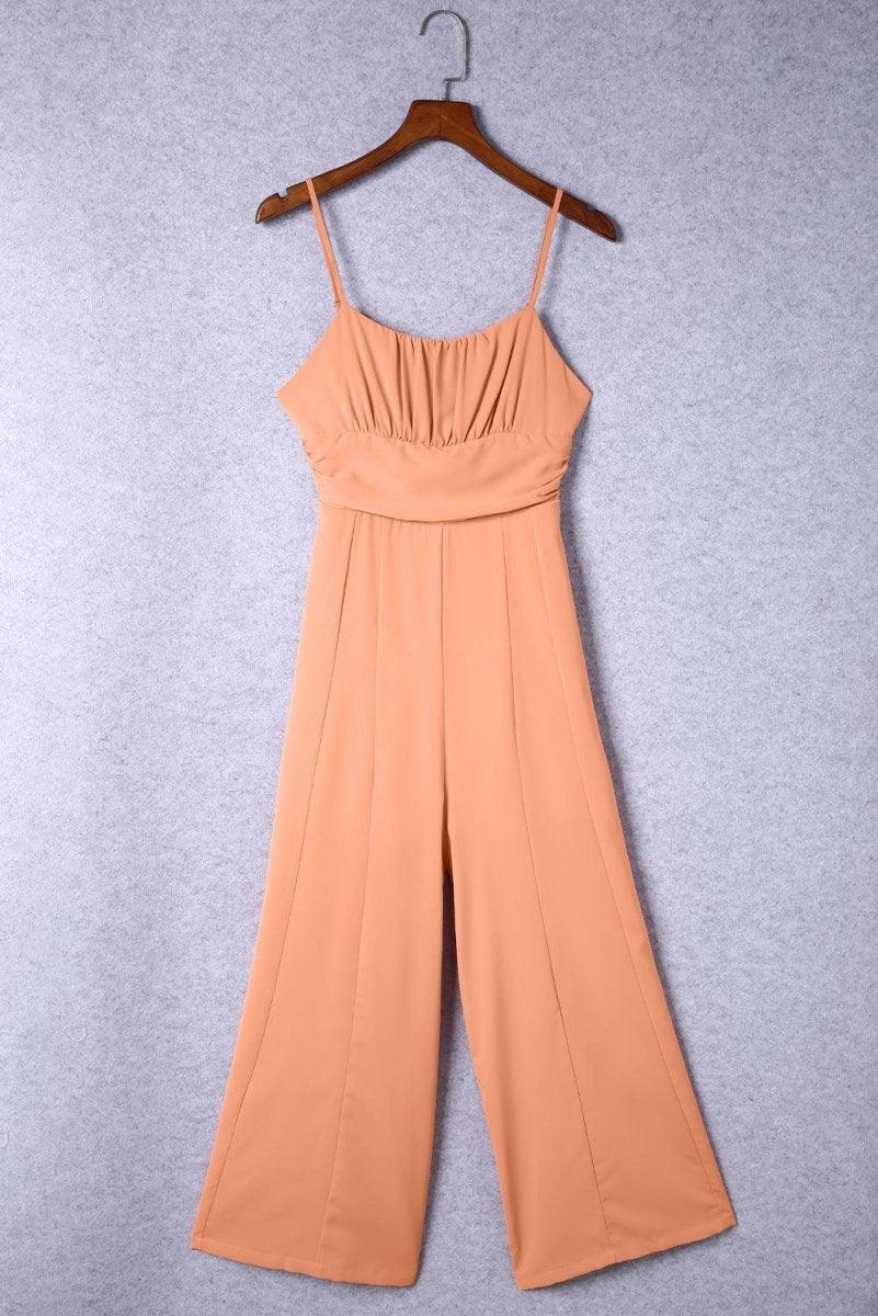 Lizzy Backless Knot Wide - Leg Jumpsuit - Klazzi Fashion Boutique