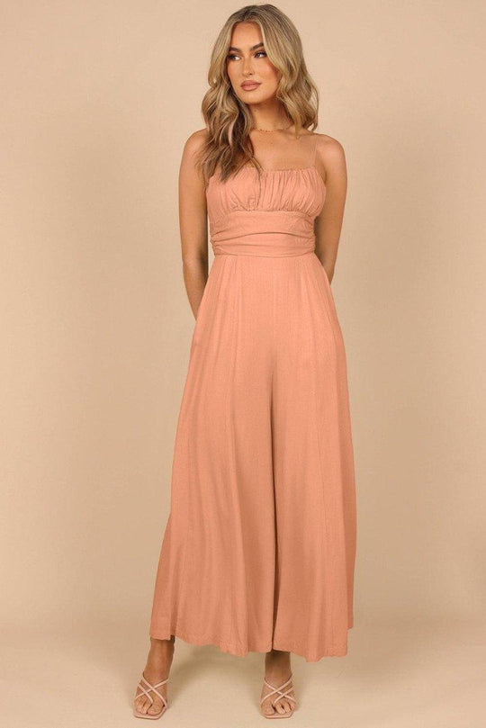 Lizzy Backless Knot Wide - Leg Jumpsuit - Klazzi Fashion Boutique