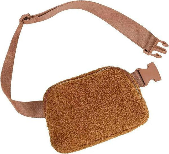 Lola Boucle Sherpa Sling/Belt Bag - Klazzi Fashion Boutique