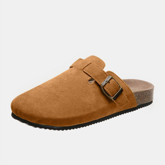 London Suede Buckle Slide - Klazzi Fashion Boutique