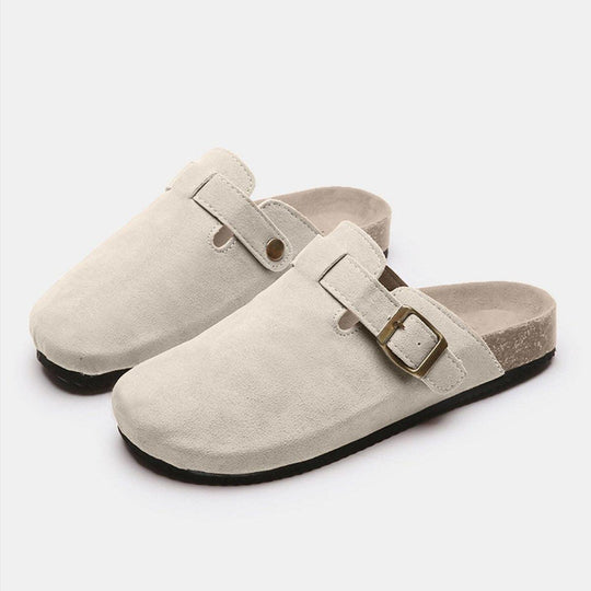 London Suede Buckle Slide - Klazzi Fashion Boutique