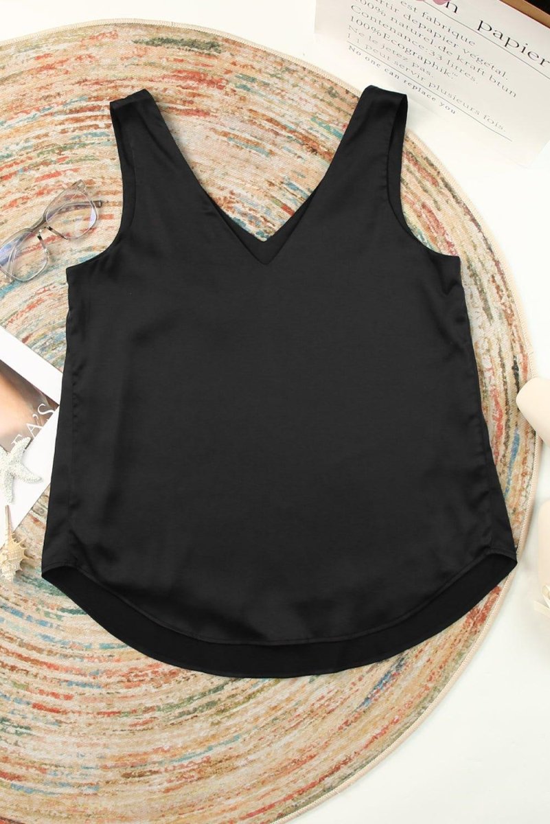 Loose Flirty Tank Top - Klazzi Fashion Boutique