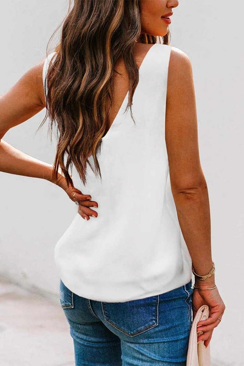 Loose Flirty Tank Top - Klazzi Fashion Boutique