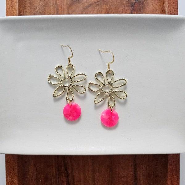 Maisy Hot Pink Earrings 