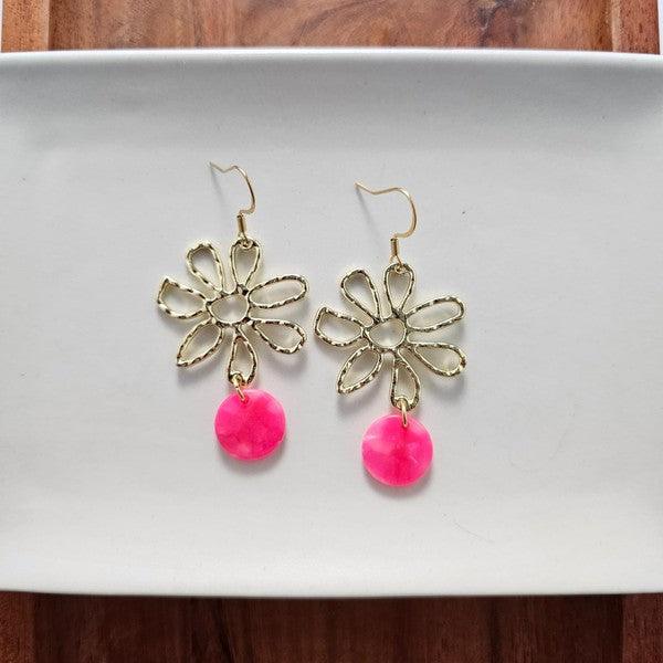 Maisy Hot Pink Earrings 