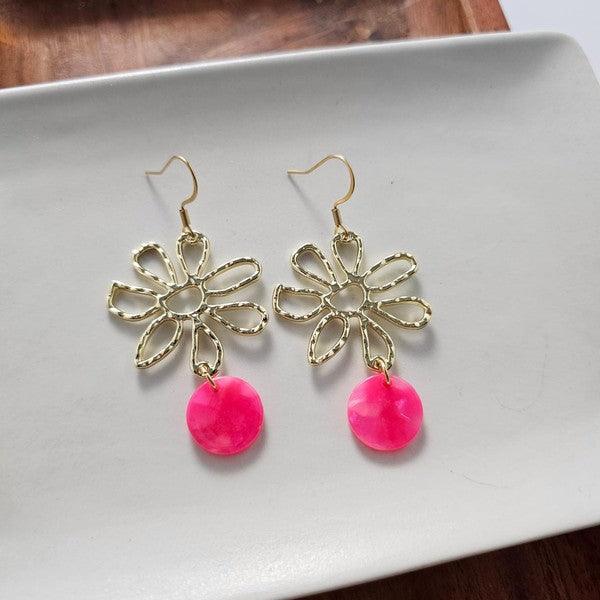 Maisy Earrings - Hot Pink - Klazzi Fashion Boutique