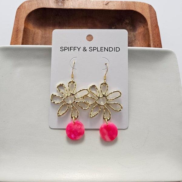 Maisy Hot Pink Earrings 