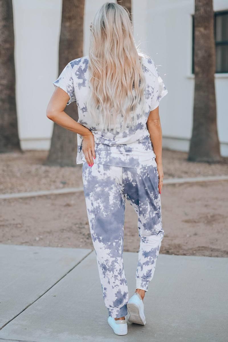 Marble Tie - Dyed Pants Set - Klazzi Fashion Boutique