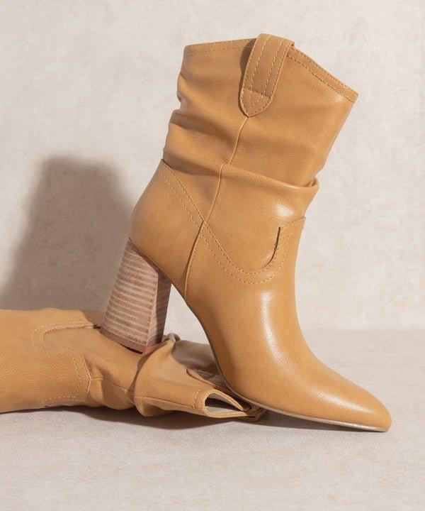 Mavis Western Style Bootie - Klazzi Fashion Boutique