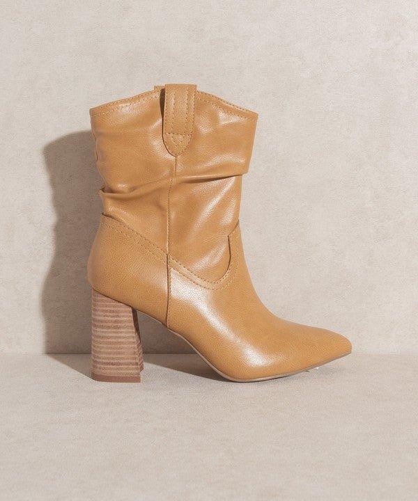 Mavis Western Style Bootie - Klazzi Fashion Boutique