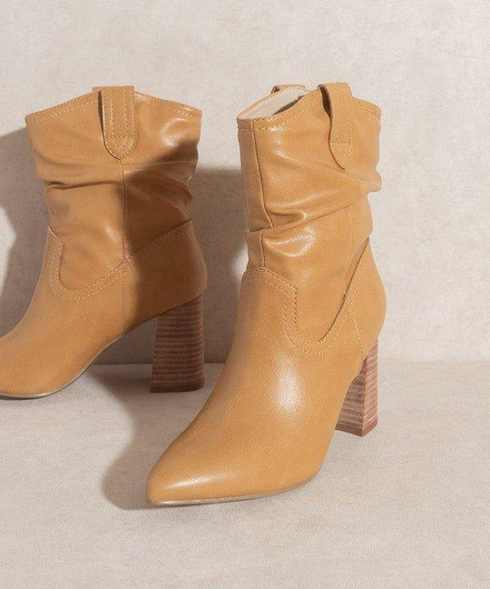 Mavis Western Style Bootie - Klazzi Fashion Boutique