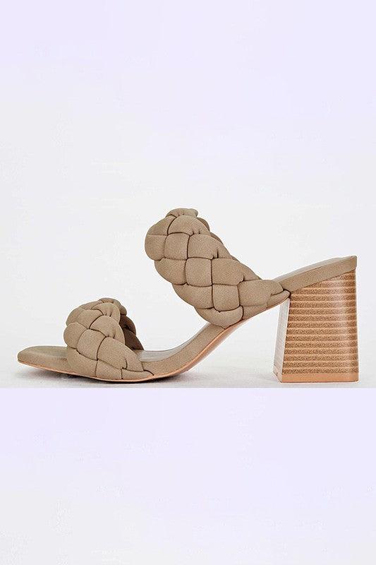 MICHELLE MULES BRAID STRAP SANDALS - Klazzi Fashion Boutique