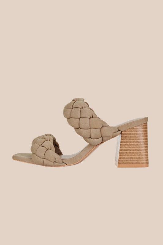 MICHELLE MULES BRAID STRAP SANDALS - Klazzi Fashion Boutique