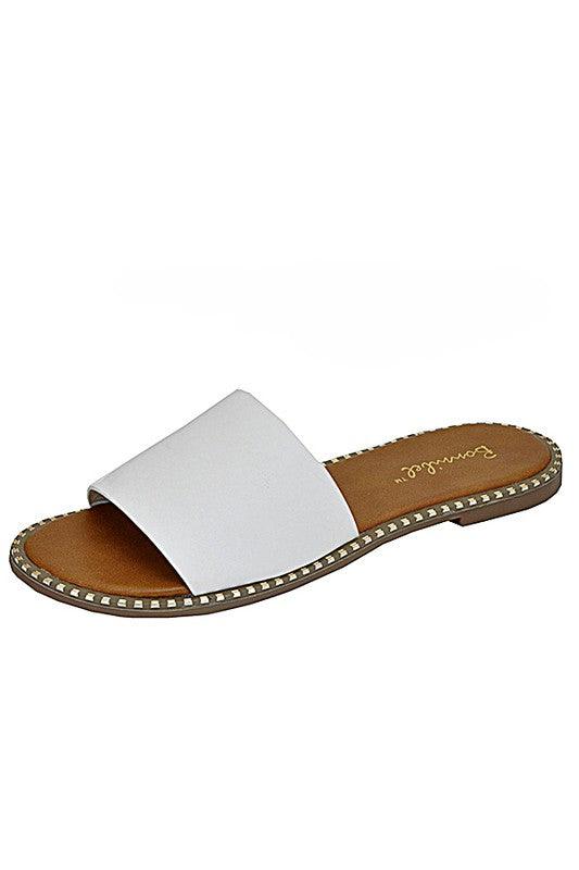 MINDY SLIDE SANDALS - Klazzi Fashion Boutique