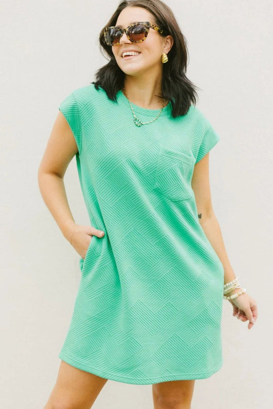 Mint Green T Shirt Dress - Klazzi Fashion Boutique