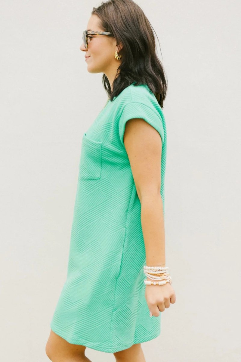 Mint Green T Shirt Dress - Klazzi Fashion Boutique