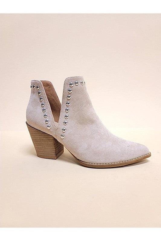 MISTY-106-STUD ANKLE BOOTIES - Klazzi Fashion Boutique