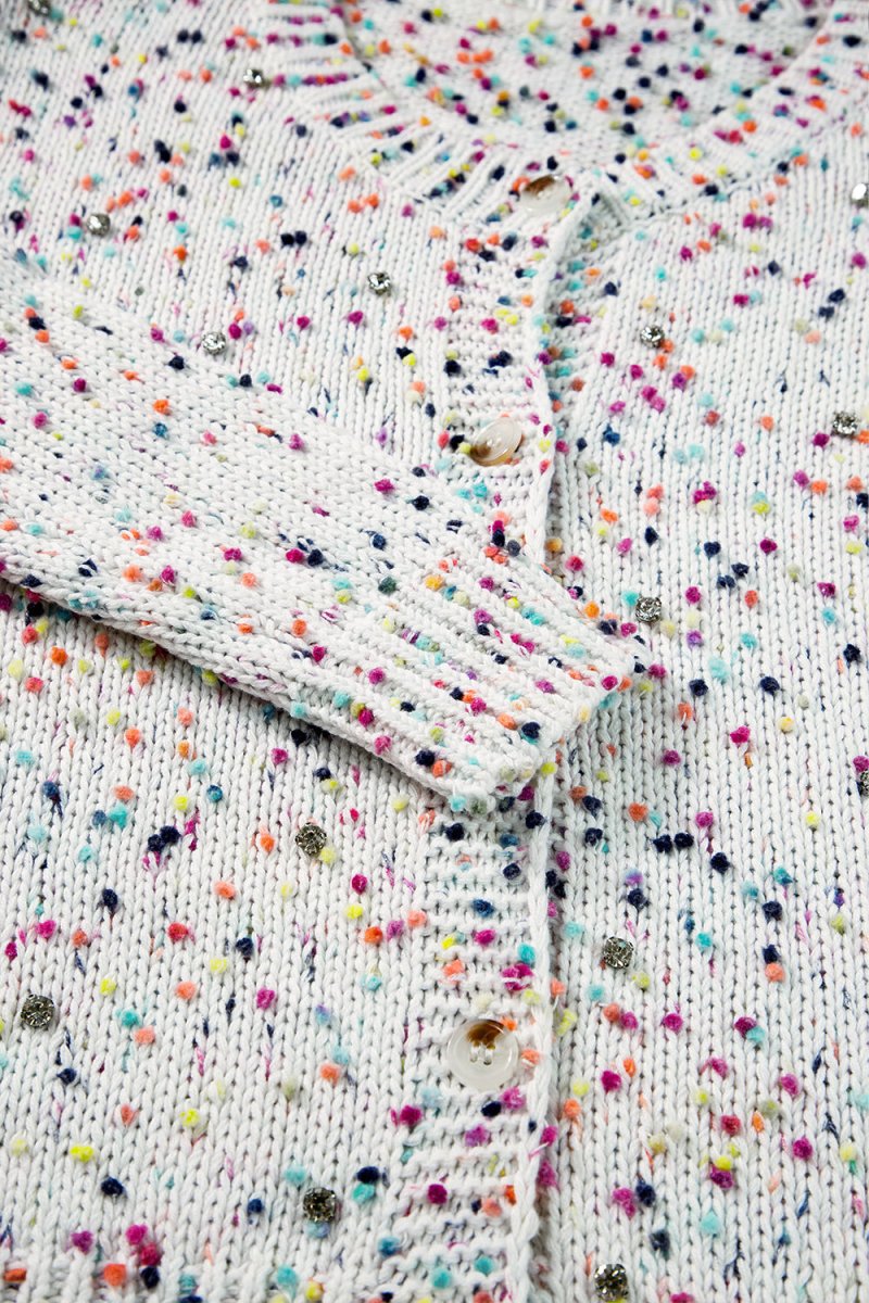 Multicolor Confetti Sweater Cardigan - Klazzi Fashion Boutique