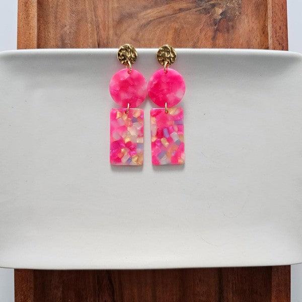 Nora Earrings - Tropical Pink - Klazzi Fashion Boutique